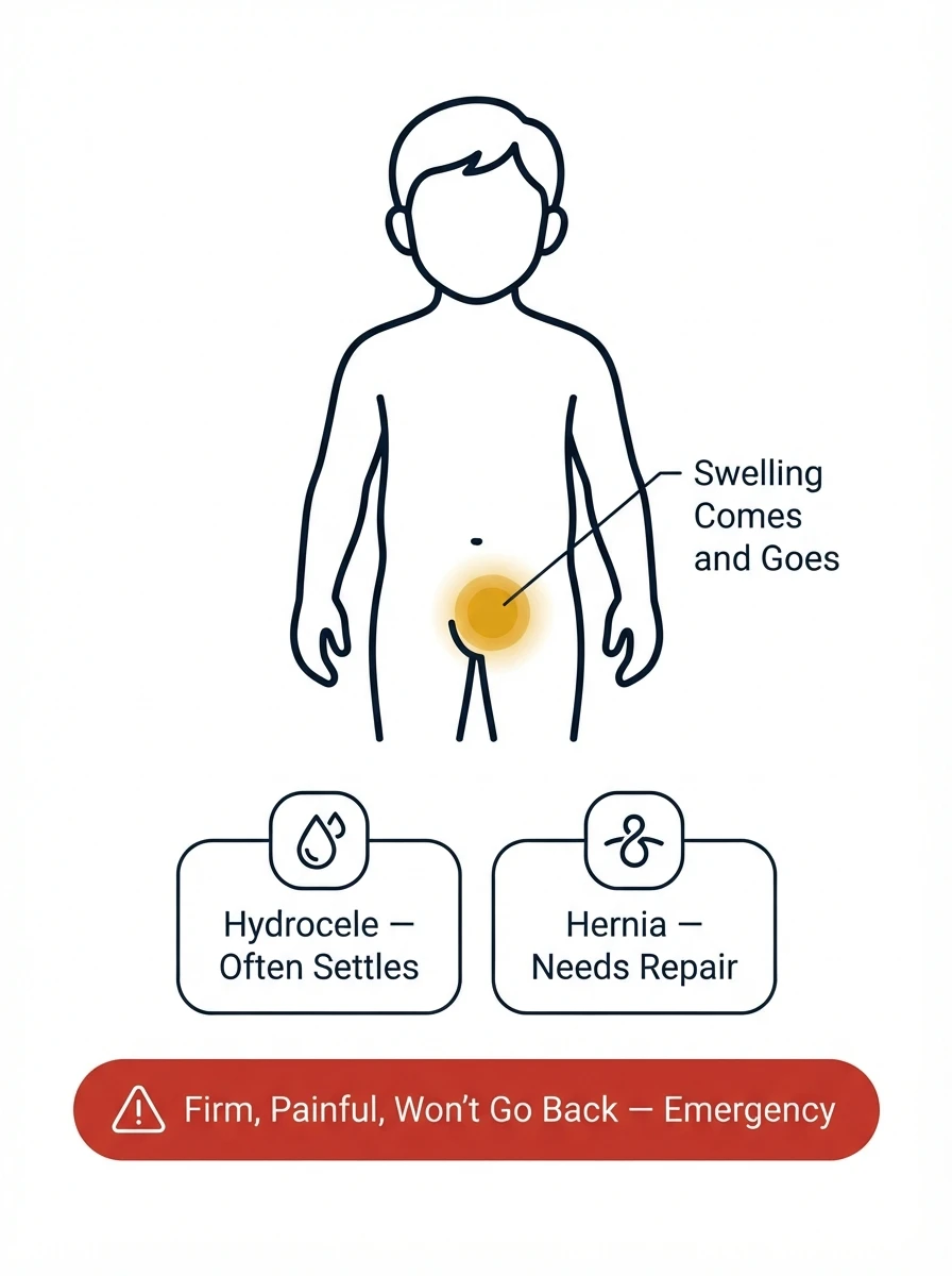 Inguinal hernia and hydrocele in children explained
