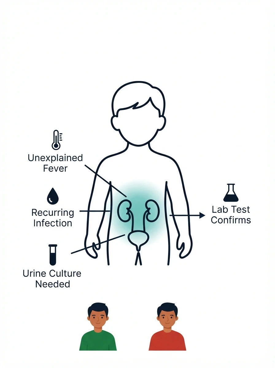 Pediatric urinary tract infection warning signs explained